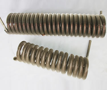 Finned tube coils