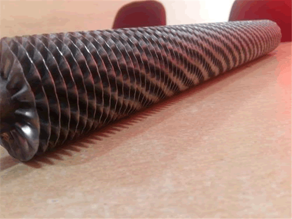 Helically tension wound finned tubes for air cooler