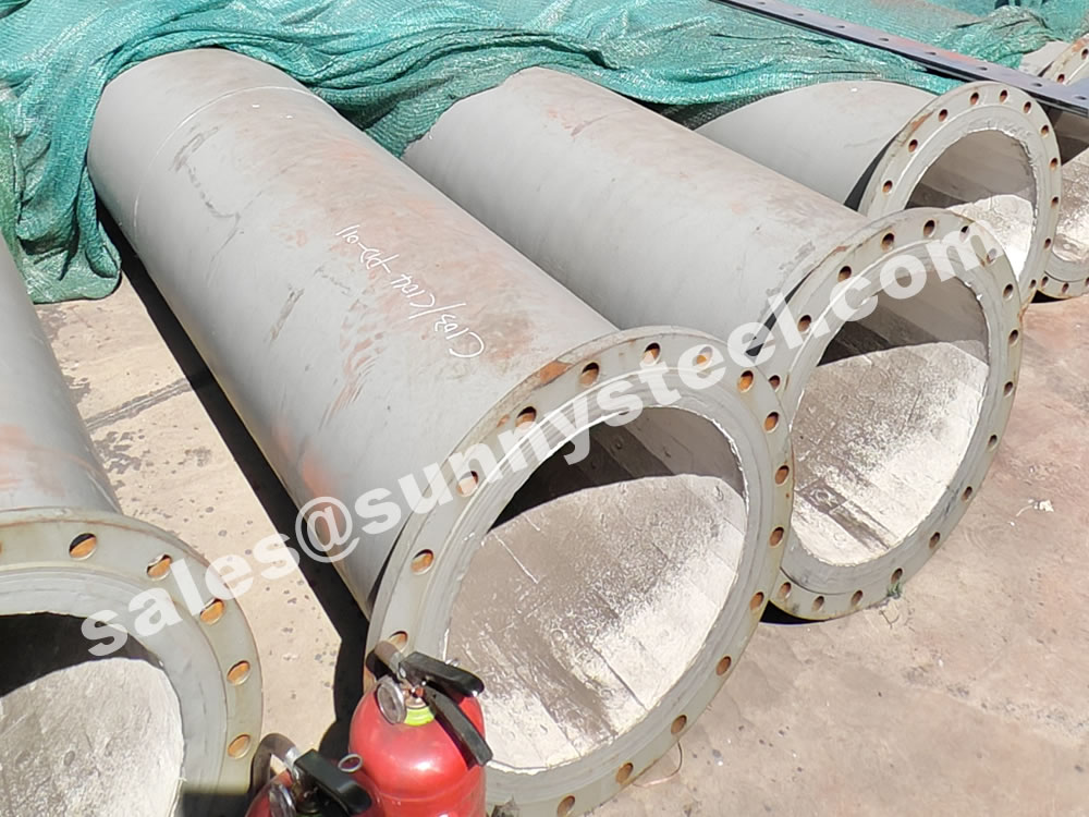 92% Ceramic Tile Lined Coal Steel Pipes