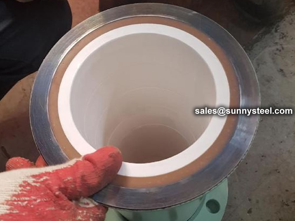 Alumina Ceramic Lined pipe