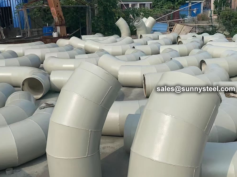 Alumina Ceramic Lining Bend Pipe For Pulverized Coal Powder Conveying
