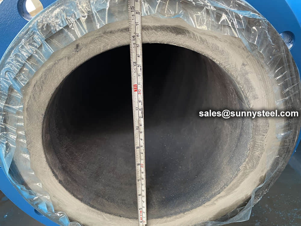 Anti-Wear Cast Stone Lined Steel Pipe