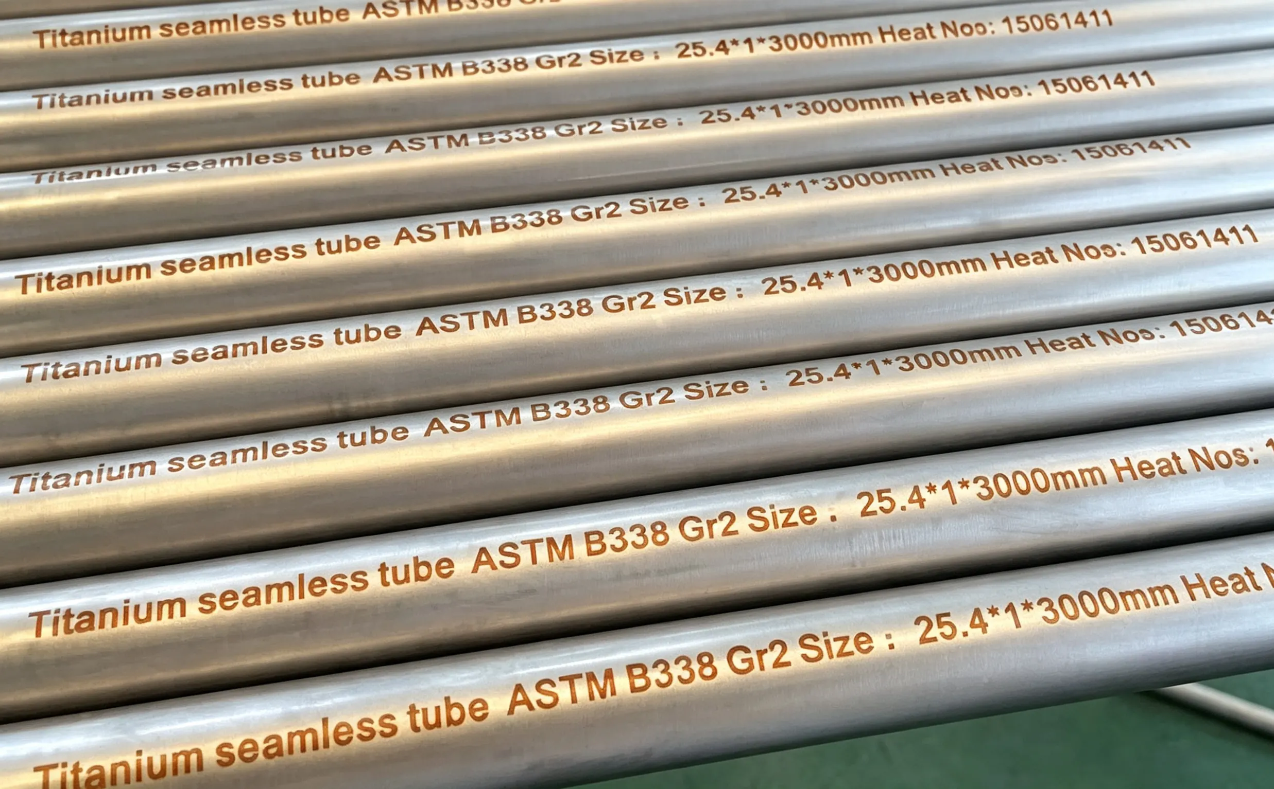 ASTM B338 Grade 2 UNS R50400 Titanium Tubing for Heat Exchanger