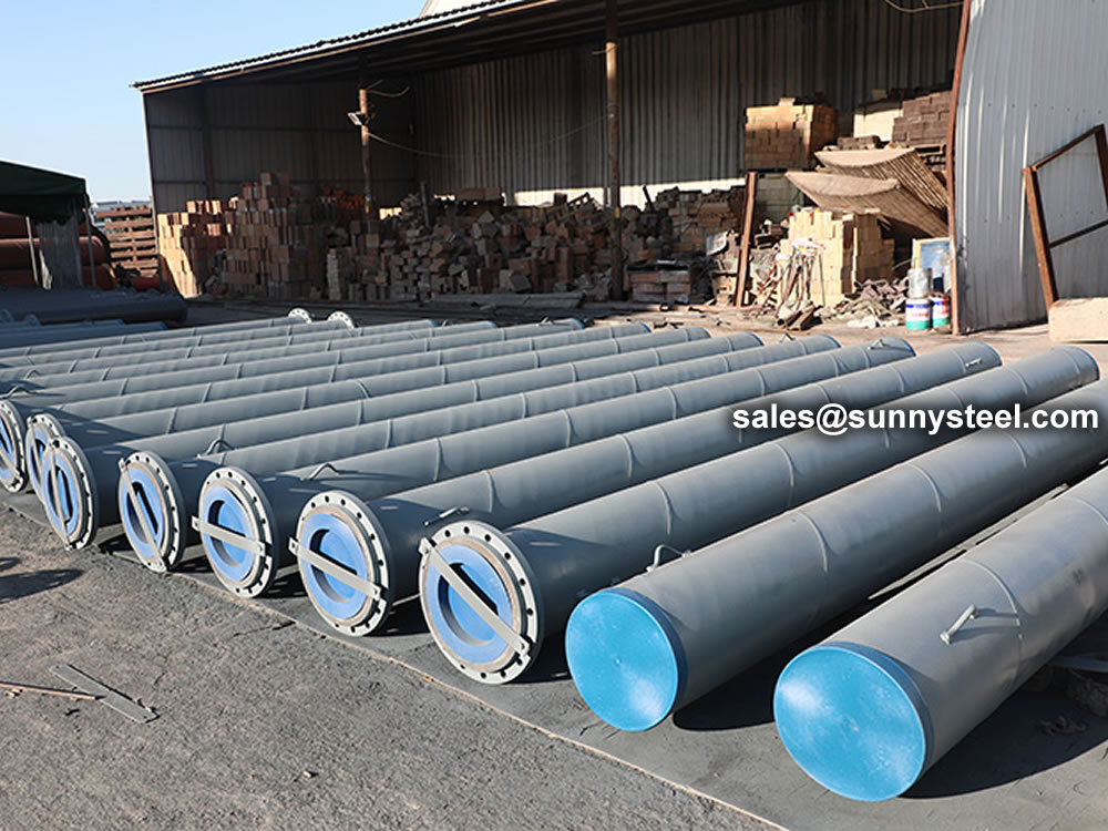 Cast Basalt Line Steel Straight Pipe