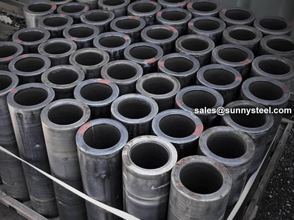 Cast basalt pipes