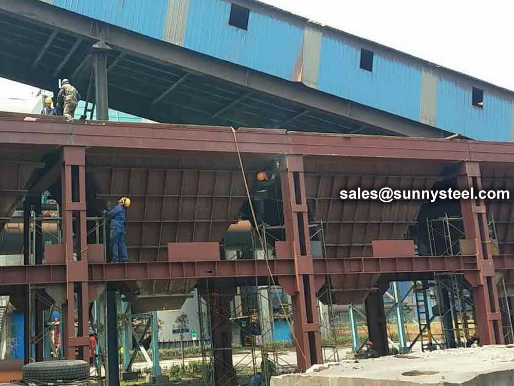 Cast basalt tiles for blast furnace lining in steel mills
