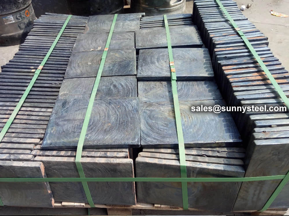 Wear-resistant cast basalt slabs