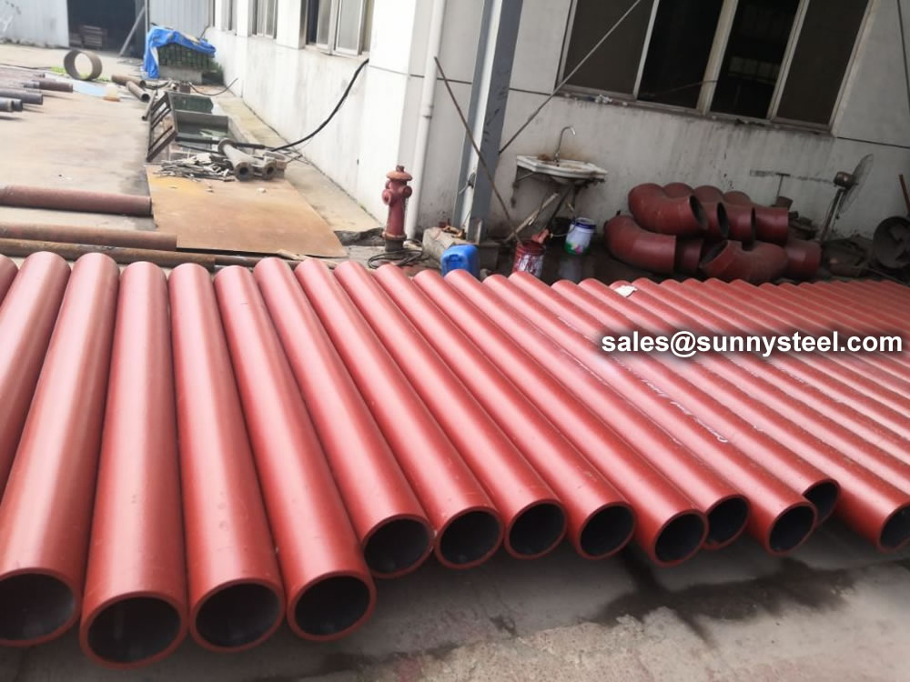 Ceramic low carbon steel pipe