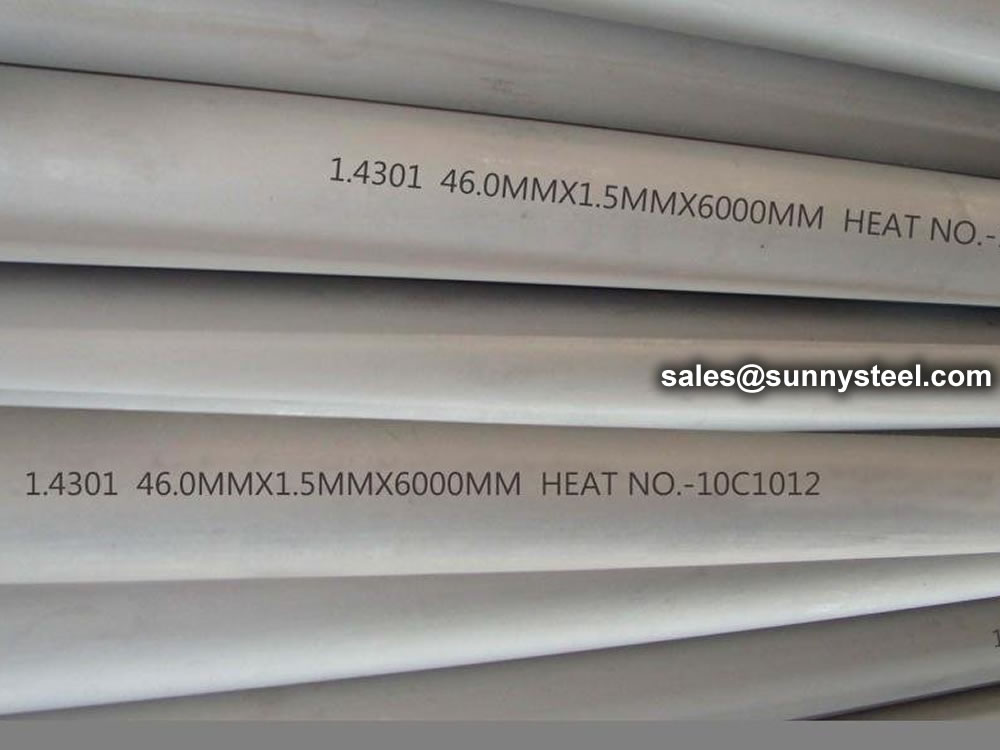 DIN 1.4301  Seamless stainless steel tube