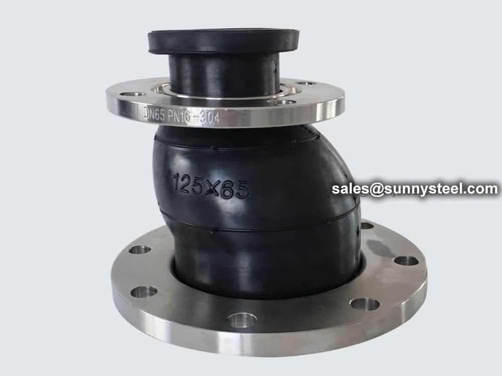 Flexible rubber joints eccentric reducer