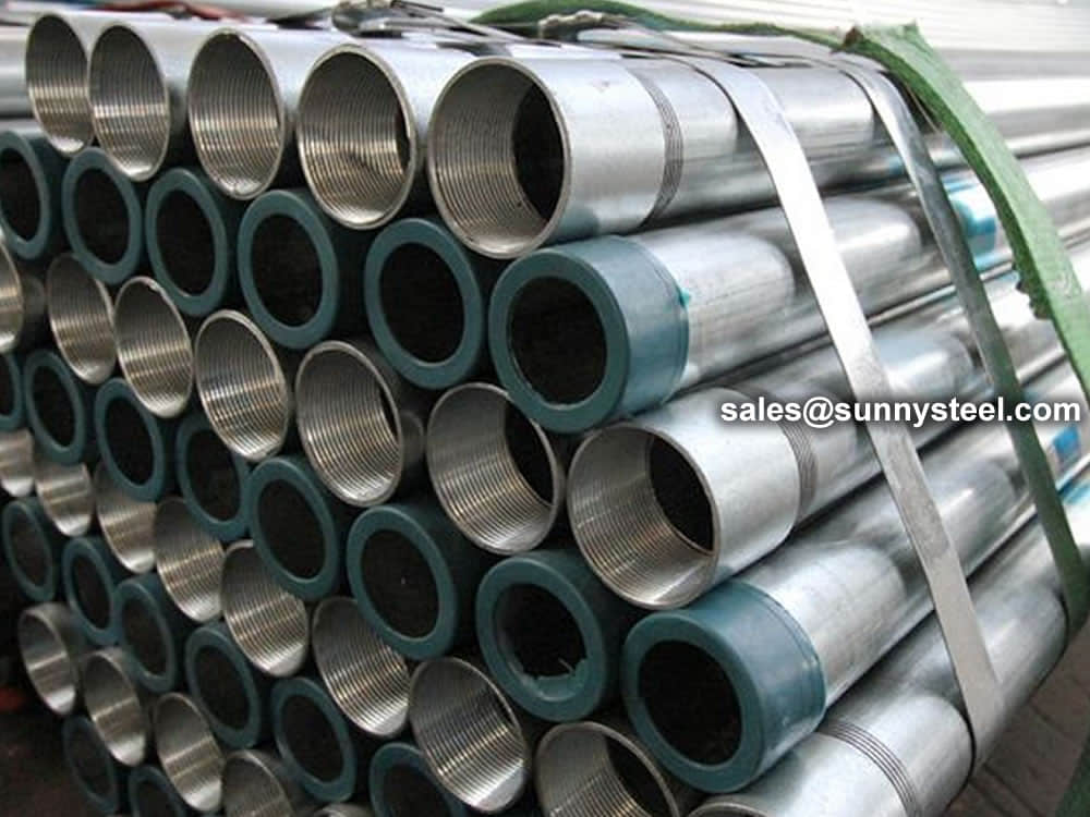 Galvanized pipe for water