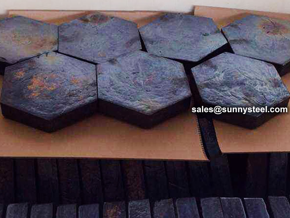 Hexagonal cast basalt slate