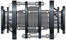 In-line pressure balanced expansion joint