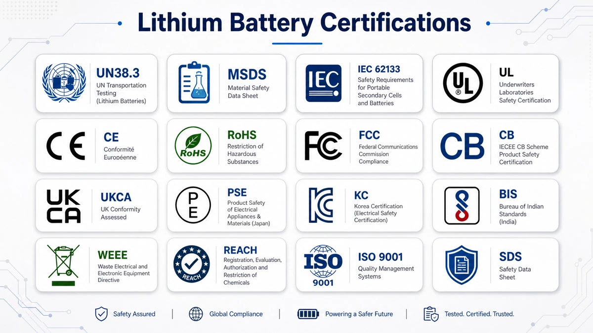 Lithium Battery Certifications