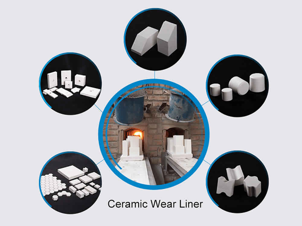 Production details of the wear resistant alumina ceramic tiles
