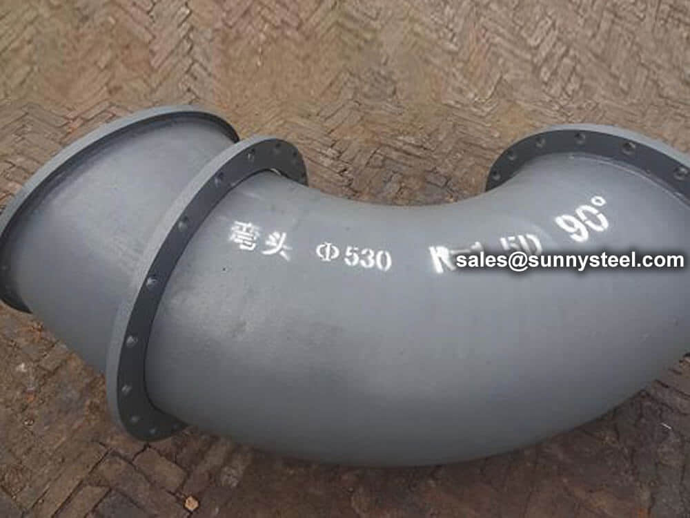 Rare Earth Wear Resistant Alloy Elbow With Flange
