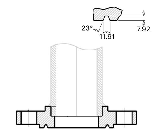 Blind flange det