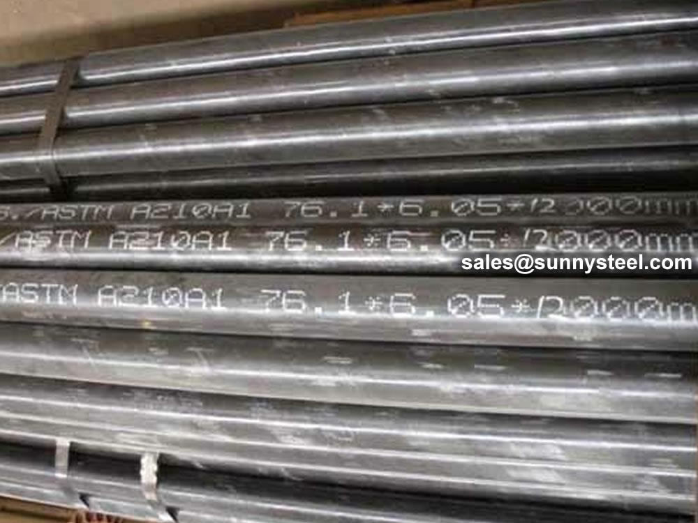 ASTM A210 seamless medium carbon steel boiler and superheater tubes