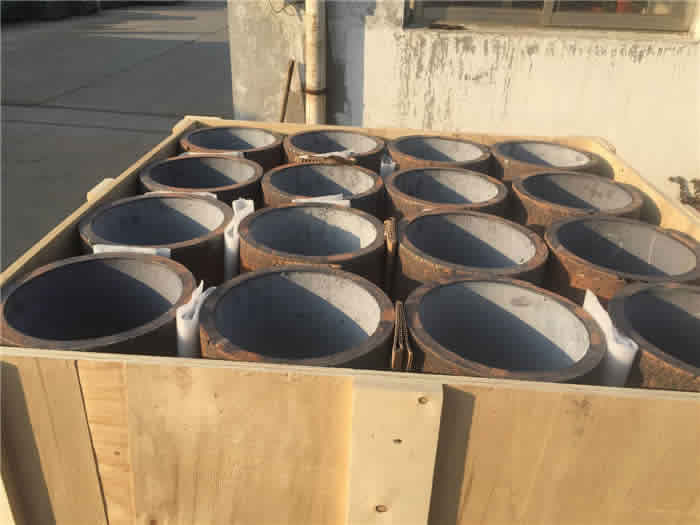 Shipping packing cast basalt pipes