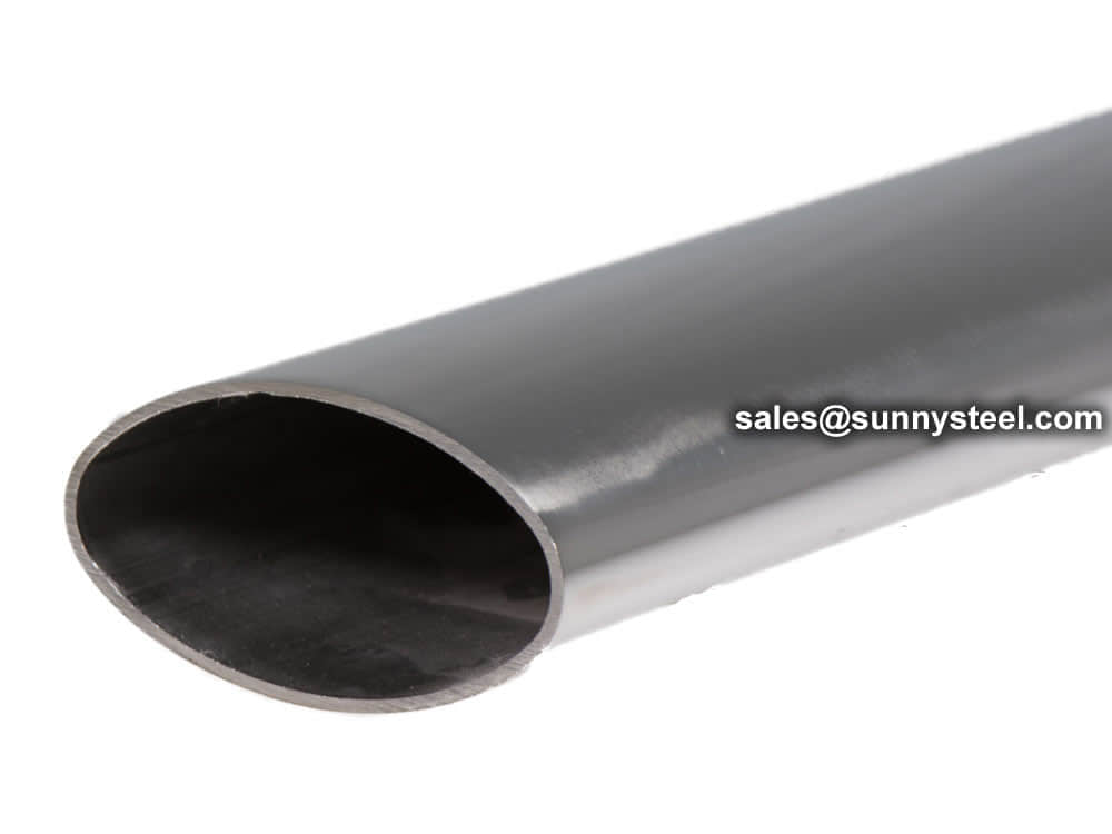 Stainless steel oval pipe