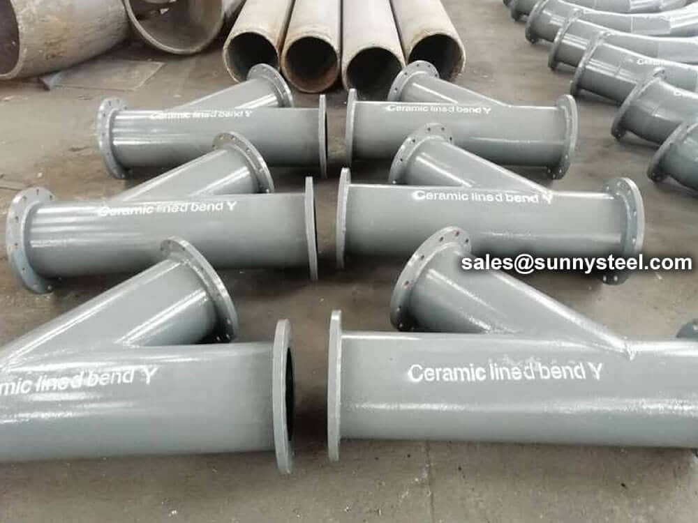 Wear And Corrosion Resistant Y Shape Pipe