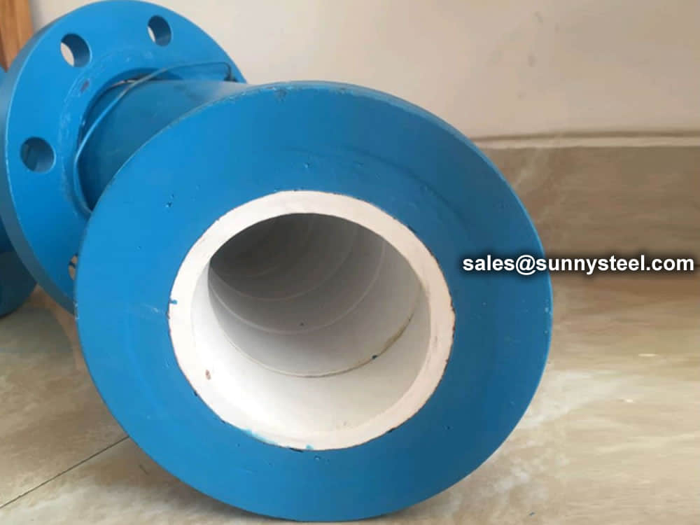 Wear Protection 95% Alumina Ceramic Lined Steel Pipe Fitting