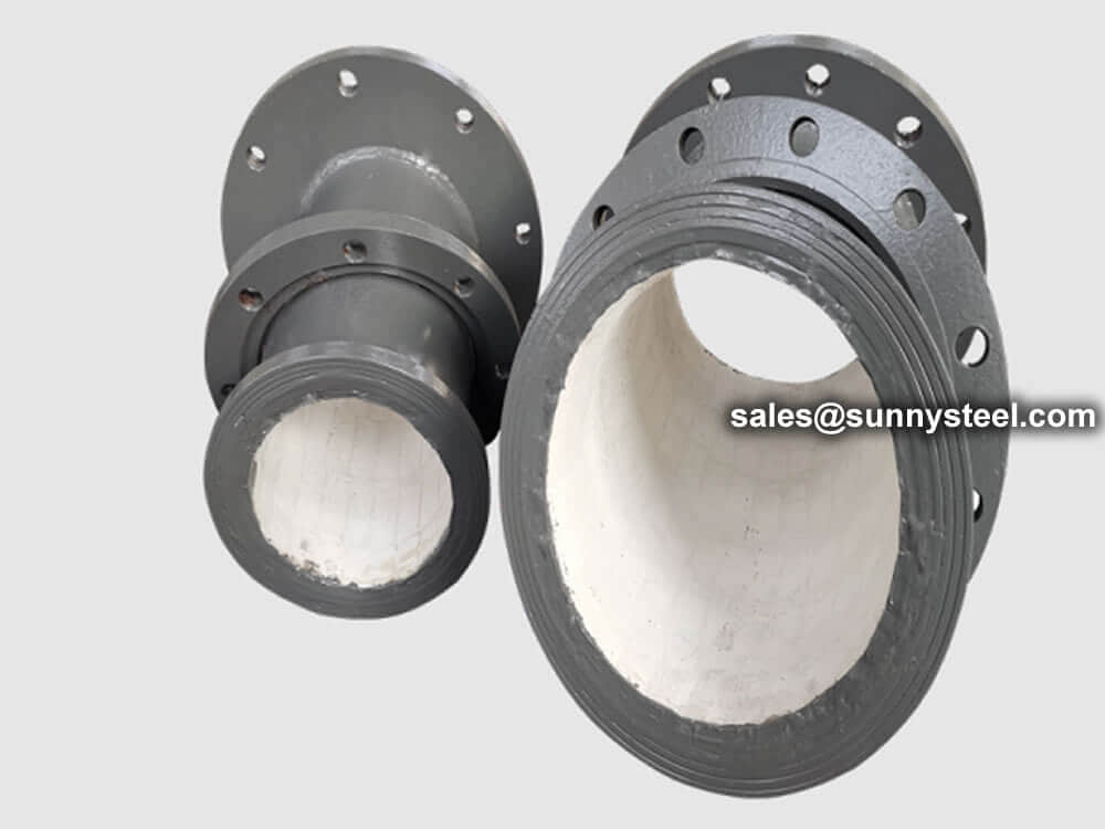 Wear Resistant Ceramic Lined Pipe Fitting